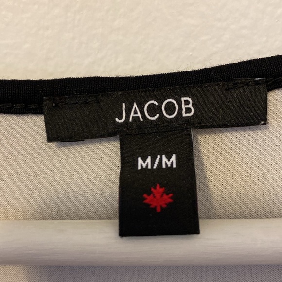 Black and white lace tank top Jacob size M with ribbon - Picture 2 of 7